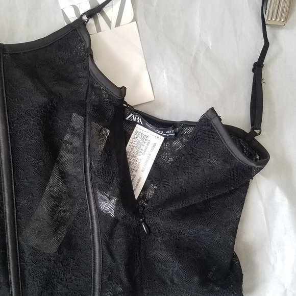 NWT LACE CORSET BLACK - REF. 1067/404. - Picture 9 of 10